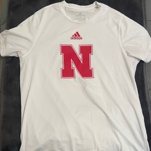 Adidas Nebraska T Shirt "White"